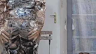 Human Cake Chocolate and Cream Leather Mess