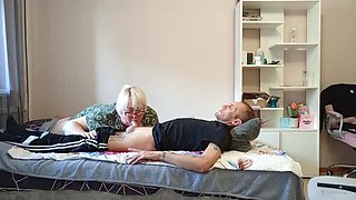 Stepmom Deep Throat Blowjob Swallows Every Last Drop of Cum