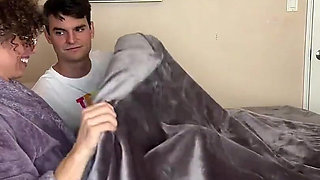 Stepmom Fucks Stepson When He Gets Home From College and Let's Him Stuff Her Turkey