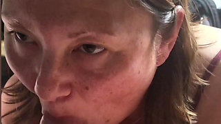 Super sexy cock sucking queen goddess fingers his ass rides his cock sucks his cock with her cum all over it to make him cum