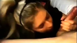 Blonde Amateur Gets Huge Facial