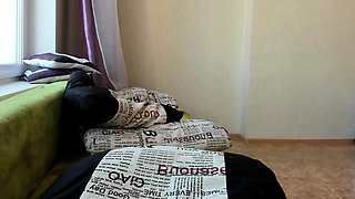 Stacked brunette goes solo toys and masturbation