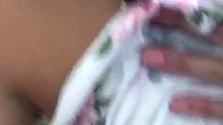 Naughty babysitter caught red-handed