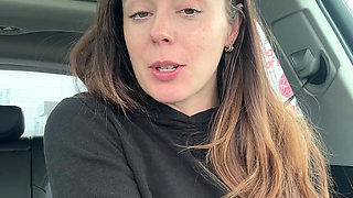 Canadian Hottie Gets off in the Drive Thru!