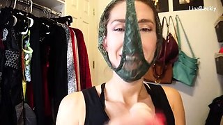 LinaBlackly - Caught Neighbor Stealing Panties