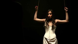 Hot threesome with emily, maitland, and mick on the bed