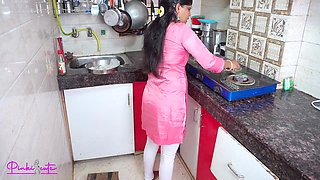 My Neighbor Fucking Me Hard Until He Filled My Tits With Cum, He Came To My House Asked For Vegetables With Hindi Sex