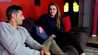 brother and sister snowed in on vacation