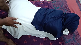 Hijabi girl gets fucked by her step brother when come from college