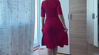 Sexy Stepmom Asked for Help Choosing a Dress - and She Was Fucked Hard