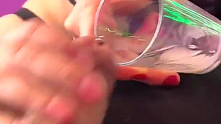 Mistress Makes a Drink for a Slave While She Farts in His Face