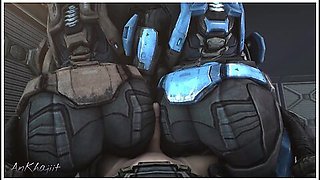 No Staring! (halo: Reach Kat Anal Sfm Animation) - Car Toon