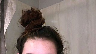 Small titted brunette amateur anal nailed at home