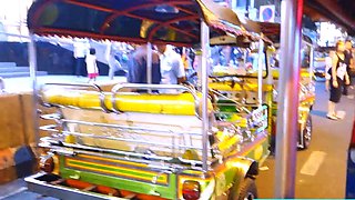 Busty Thai teen street pick up for sex
