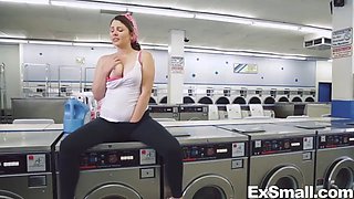 Cali Hayes nasty at laundromat