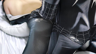 SPIDER-MAN COSPLAY WHILE HAVING FUN WITH THE LATEST INDONESIAN BOKEP
