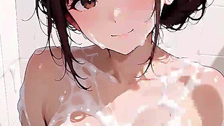 Bath sex with beautiful wife Yui 1 (AI generated)