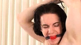 Naughty blonde femdom fetish hottie rams ass with strapon