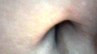 Navel Queen after fresh bath in Shower - Navel play of a Desi chubby bbw wife