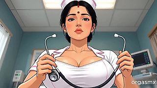 Desi Hot Doctor Bhabi Gives Special Treatment - Indian MILF Doctor Fantasy
