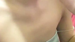 Pinay young girl gargles a stud's penis!