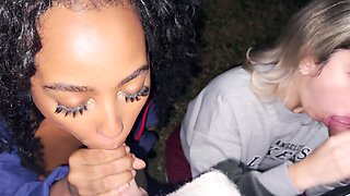 Scarlet's sizzling threesome in the wild