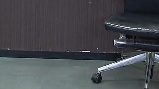 Office Lady Fights Back Against Harassing Manager, She Pours Hot Wax on His Body and Dick, Whips the Wax off, and Punishes Him