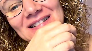 Close-up of Merce Masturbating in a Chair, Horny as Fuck