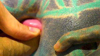 Bwc Security Caught a Tattooed Girl Fucking Her Pussy so Good so He Fuck Her Anal