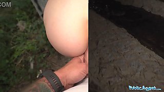 Public agent - thin russian fucked in public in point of view