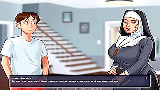 Car Toon In Summertime Saga - Maria Got Spanked By The Nun