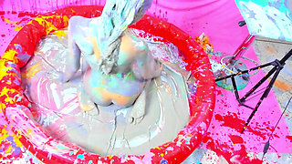 Martina's Nude Rainbow Slimes Wam