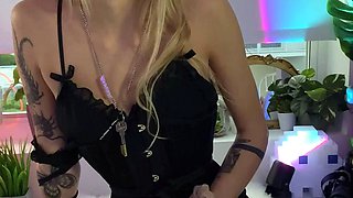 Close up action with blonde