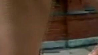 Sexy blonde humiliating pussy, pinching ass, whipping in bondage