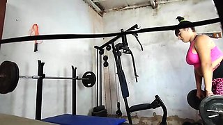 penetrating the bodacious dark haired Indian chick at the gym