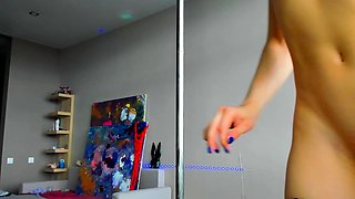 Great Amateur Video Of Webcam teen taking dildo in ass