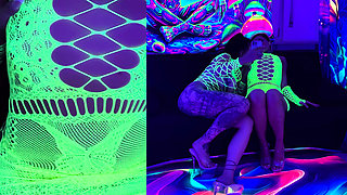 Neon Light with 2 Crazy Girls