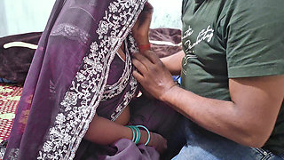 Indian Sexy Fucking In Bedroom In Green Saree