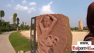 Thai teenager trying some new learned tricks