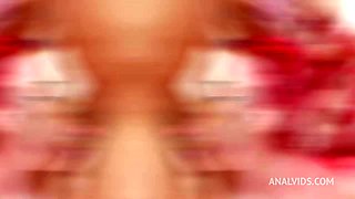 Full anal destruction. white girl latina. 4vs1.