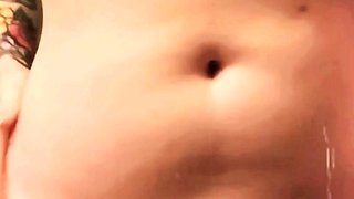 Amateur striptease and Solo masturbation