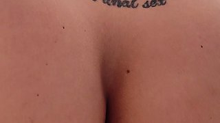 Close up solo beauty toying ass