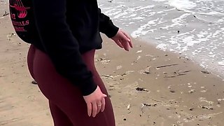 Busty blonde outdoor masturbation fun times
