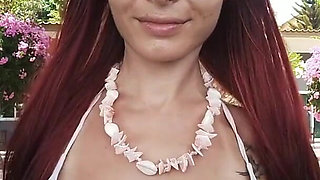 Topless Teasing in the Outdoors