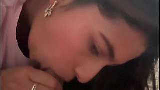 Beautiful Indian Woman with Beautiful Face Sucks Cock and Then Gets Fucked Has an Impressively Big Ass