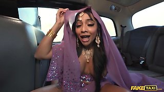 Faux taxi bengali nurse takes a Big Cock in her her narrow asian snatch with her Big Tits out