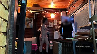 I met delivery guy naked. He asked me to touch my boobs and