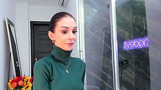 European amateur redhead masturbates on webcam