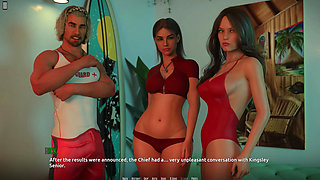 Dominos Beach 22 - Nikki Invites John to Her Midnight Party After His Lifeguard Tryout Victory