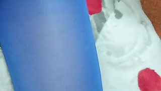 MILF with Blonde Pigtails and Perfect Tits Gives a POV Blowjob with Cumshot in Her Mouth